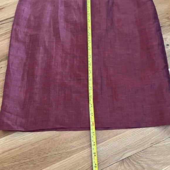 EUC, Peruvian Collection, SZ 8, Linen & Silk Classic Dress Magenta - Picture 4 of 7